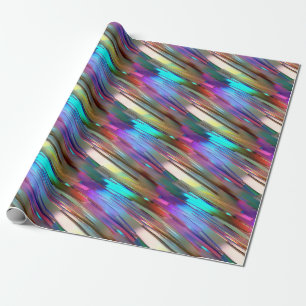 Cooles Shiny Farbfarbiges Chrome Blue Green Gold M Geschenkpapier