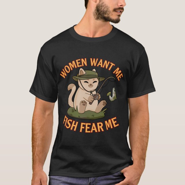 Cooles Shirt mit zwei Fischen (Vorderseite)