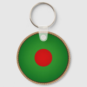 Cooles Siegel für die Flagge Bangladeschs Schlüsselanhänger