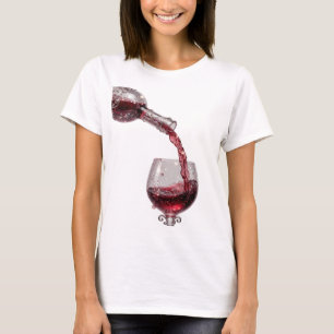 Cooles Silber-RED WINE Statement-T-Shirt T-Shirt