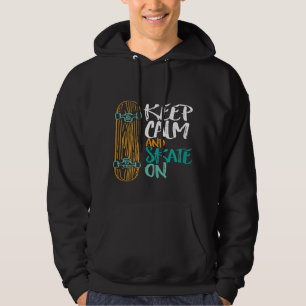 Cooles Skateboarden Behalte ruhigen Skate auf Hoodie
