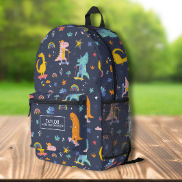 Cooles Skateboarding Dinosaurier Personalisierte K Bedruckter Rucksack