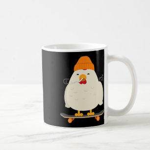 Cooles Skater-Huhn-Skateboard Kaffeetasse