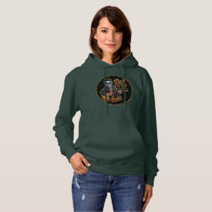 Cooles Skelett Bad to Bone mit Gitarre Hoodie