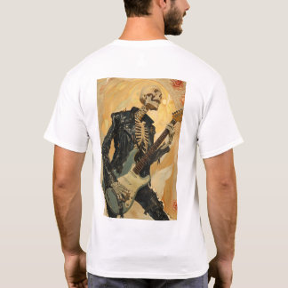 Cooles Skelett in Black Leather Jacket Grafik T-Shirt
