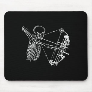 Cooles Skelett mit Bogenschießen Mousepad