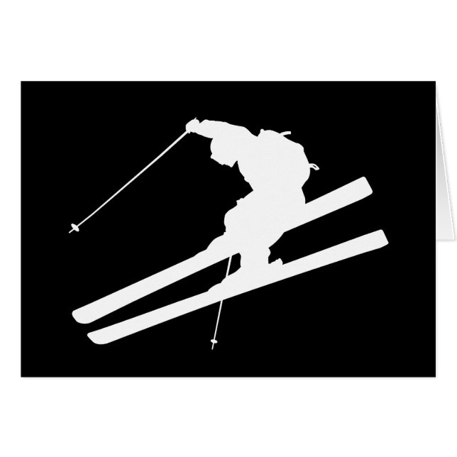 Cooles Skifahren (Vorderseite (Horizontal))