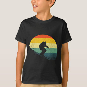 Cooles Skifahren für Männer Frauen Retro-Ski-Schne T-Shirt