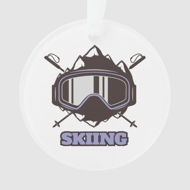 Cooles Skihelm Ornament (Vorderseite)