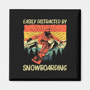 Cooles Snowboarddesign für Männer - Snowboard für  Magnet