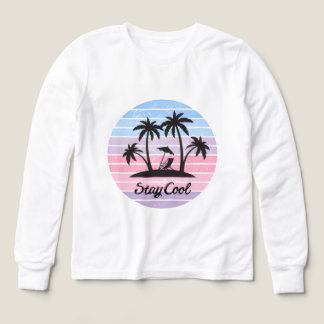 Cooles Sommerdesign für T - Shirt bleibe