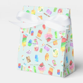 cooles Sommereis, Popice und kaltes Getränk Geschenkschachtel