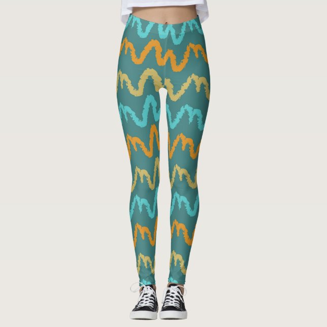Cooles Sommermuster Leggings (Vorderseite)