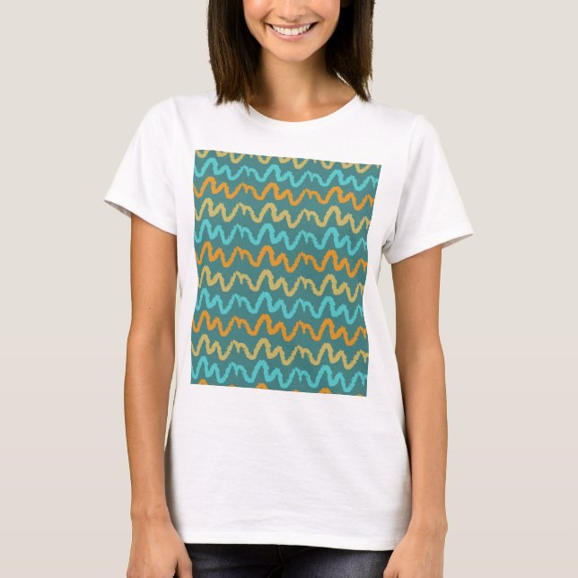 Cooles Sommermuster T-Shirt (Vorderseite)