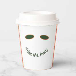 Cooles Sonnenbad Nehmen Sie sich das Getränk Coffe Pappbecher