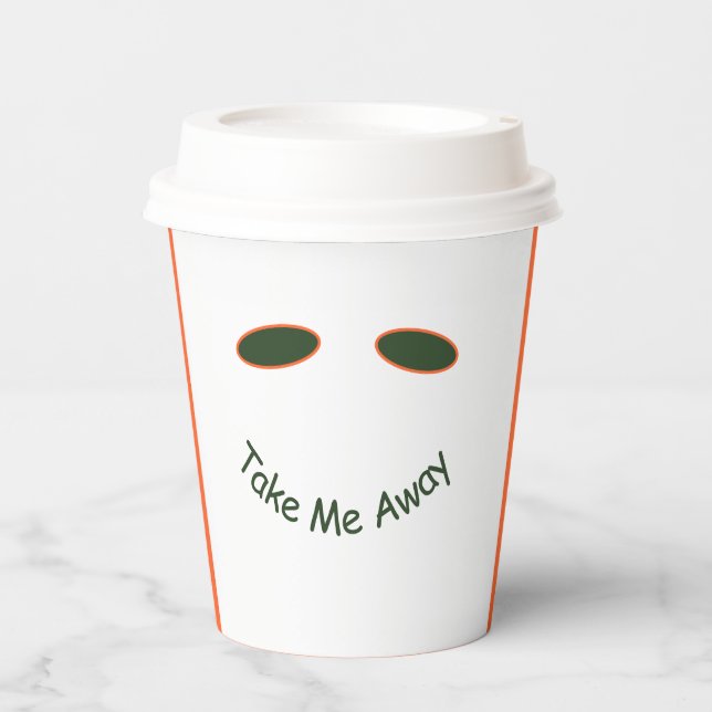 Cooles Sonnenbad Nehmen Sie sich das Getränk Coffe Pappbecher (Vorderseite)