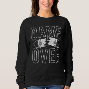 Cooles Spiel über Skateboard Breaking Skateboardin Sweatshirt