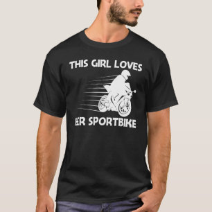 Cooles Sportbike für Mädchen Kinder Profi-Motorrad T-Shirt