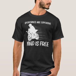 Cooles Sportbike für Männer Frauen Berufliches Mot T-Shirt