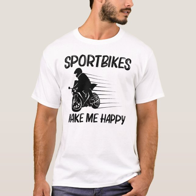 Cooles Sportbike für Männer Frauen Berufliches Mot T-Shirt (Vorderseite)
