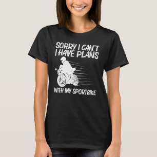 Cooles Sportbike für Männer Frauen Professioneller T-Shirt