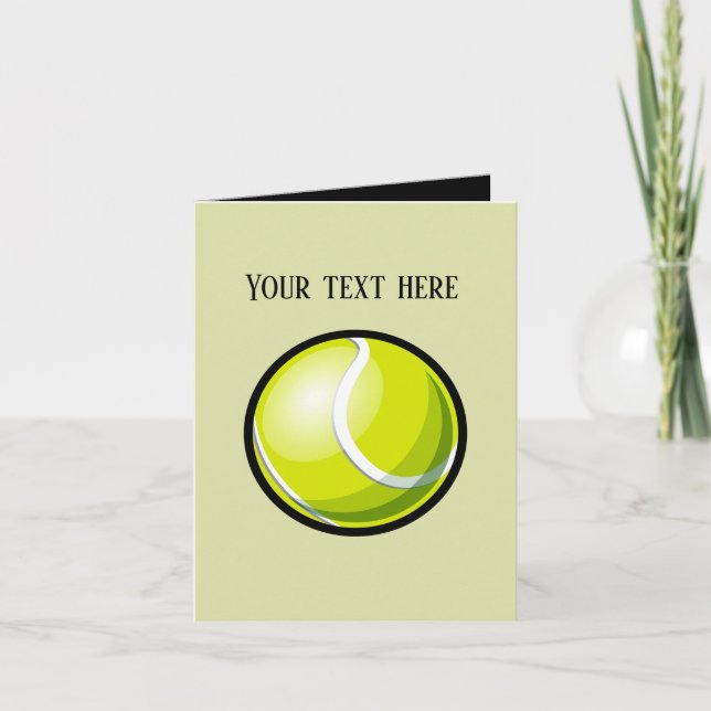 Cooles Sporttennis - Nachricht Dankeskarte (Vorderseite)
