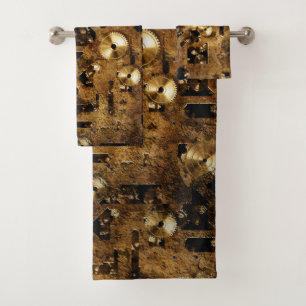 Cooles Steamdesign Badhandtuch Set