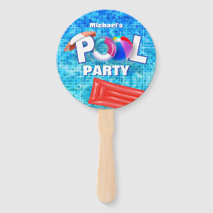 Cooles Summer Pool Party Schwimmen Wasserspass Fächer