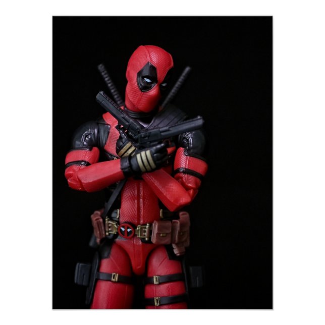 Cooles Super Hero Toy Fotodesign Poster (Vorderseite)