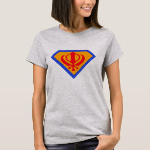 cooles superschnelles Khanda Löwe T - Shirt Design