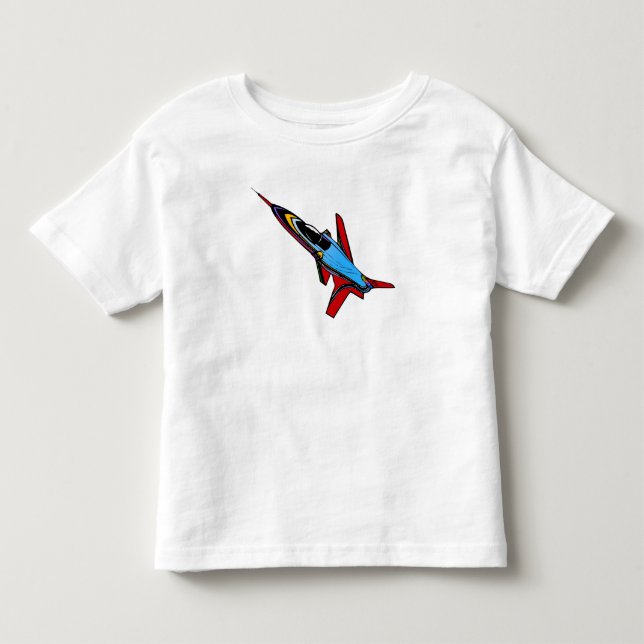 Cooles Supersonic Jet-Fighter Design für Kinder Kleinkind T-shirt (Vorderseite)