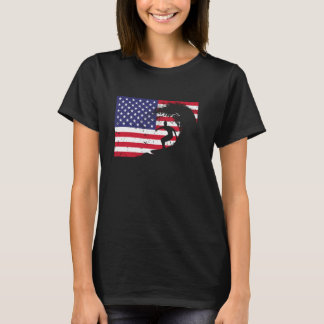 Cooles Surfen für Männer Frauen 4. Juli American F T-Shirt