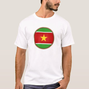 Cooles Suriname-Flag-Siegel T-Shirt