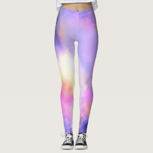 Cooles Surreal Space Clouds Watercolor-Design Leggings