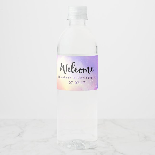 Cooles Surreal Watercolor Design Begrüßung (Vorderseite)