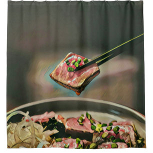 Cooles Sushi-Geschenk Duschvorhang