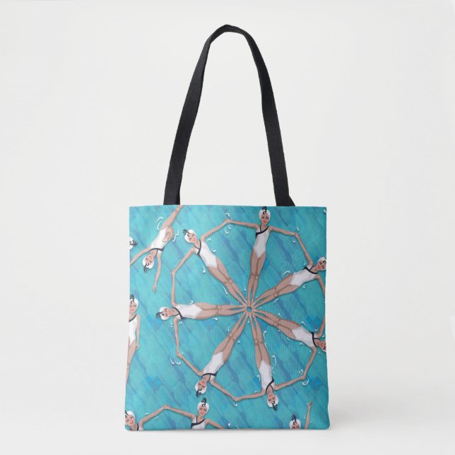 Cooles Sychronized Schwimmen-Muster Tasche (Vorderseite)