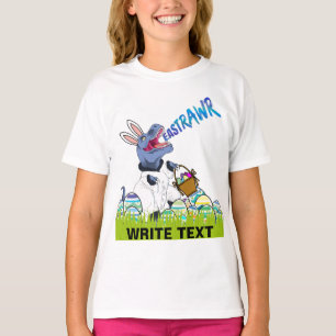 Cooles T Rex Osterkorb Dinosaurier Mädchen Shirt G
