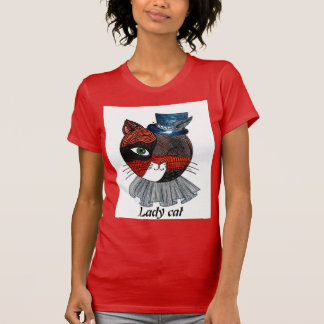 Cooles T - Shirt-Design für Frauen mit Katze T-Shirt