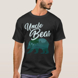 Cooles T-Shirt Onkel-Bear mit Gebirgsszenen-Bären