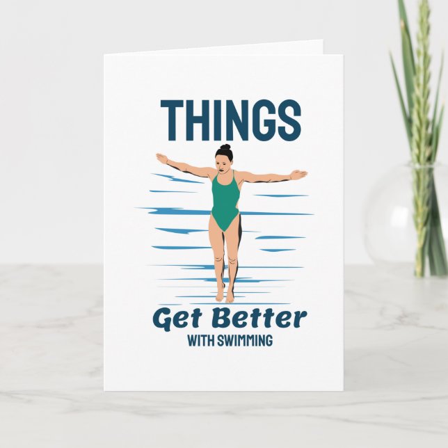 Cooles Tauchen - das Schwimmen wird besser Karte (Vorderseite)