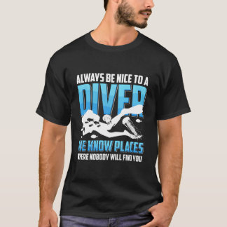 Cooles Tauchen für Männer Frauen Open Water Ocean T-Shirt