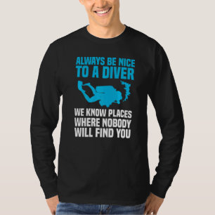 Cooles Tauchen für Männer Unterwassertaucher T-Shirt
