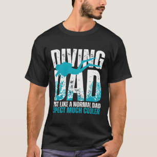 Cooles Tauchen für Vater Mensch Ozean Taucher in T-Shirt