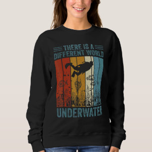 Cooles Tauchen im Vintagen Stil Sweatshirt