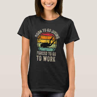 Cooles Tauchen Unterwasser Grafische Scuba Diving  T-Shirt