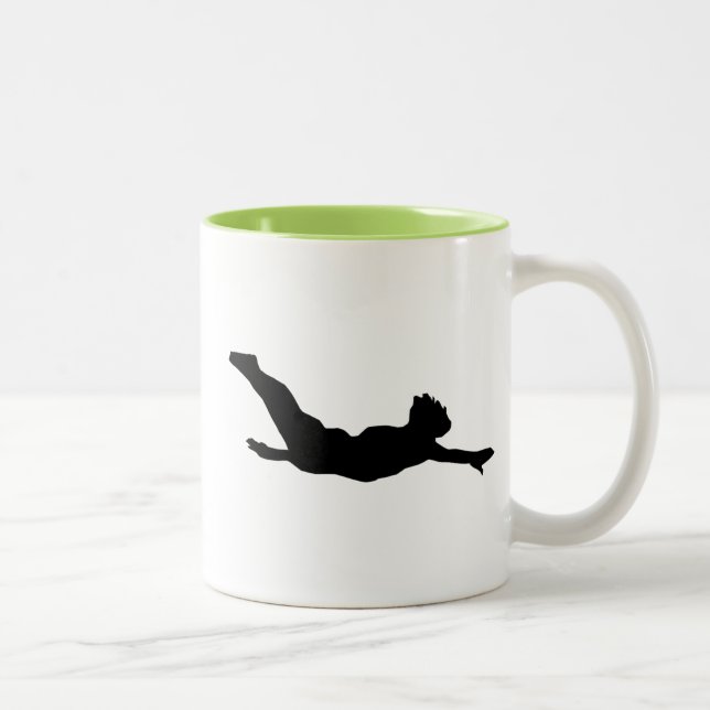 Cooles Tauchen Zweifarbige Tasse (Rechts)