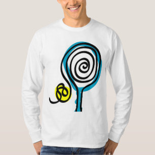 Cooles Tennis-Racket-Design T-Shirt