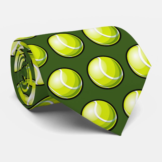 Cooles Tennisball Krawatte (Gerollt)