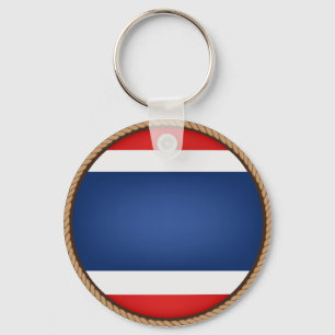 Cooles Thailand-Flaggen-Siegel Schlüsselanhänger